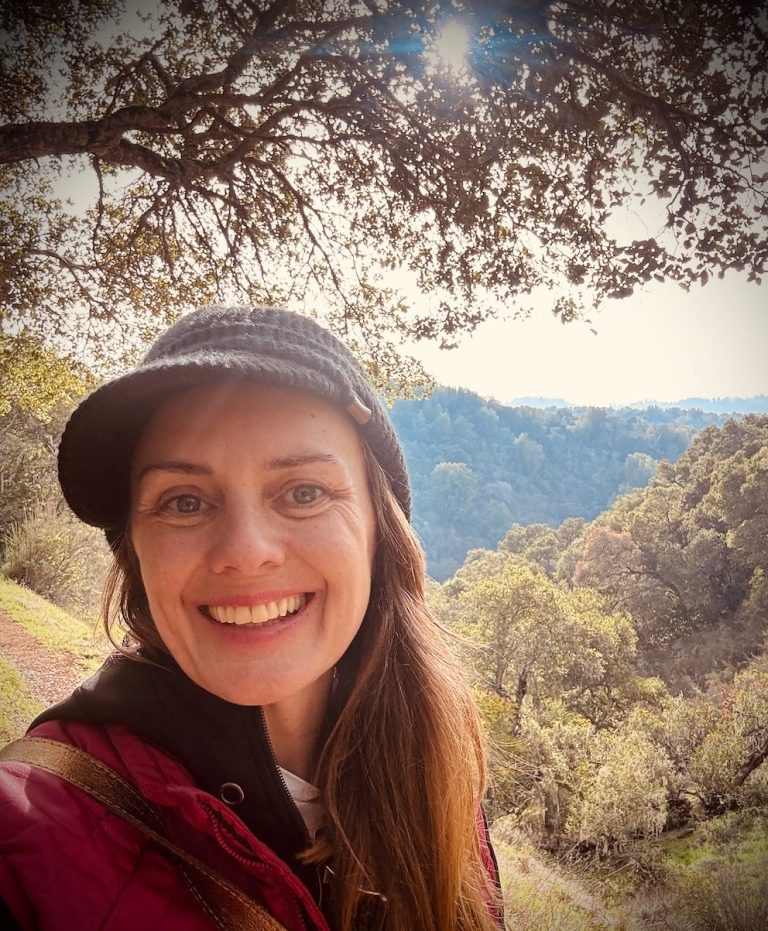 Enjoying a sunny day at Foothill Park where I have fond memories of hiking as a child
