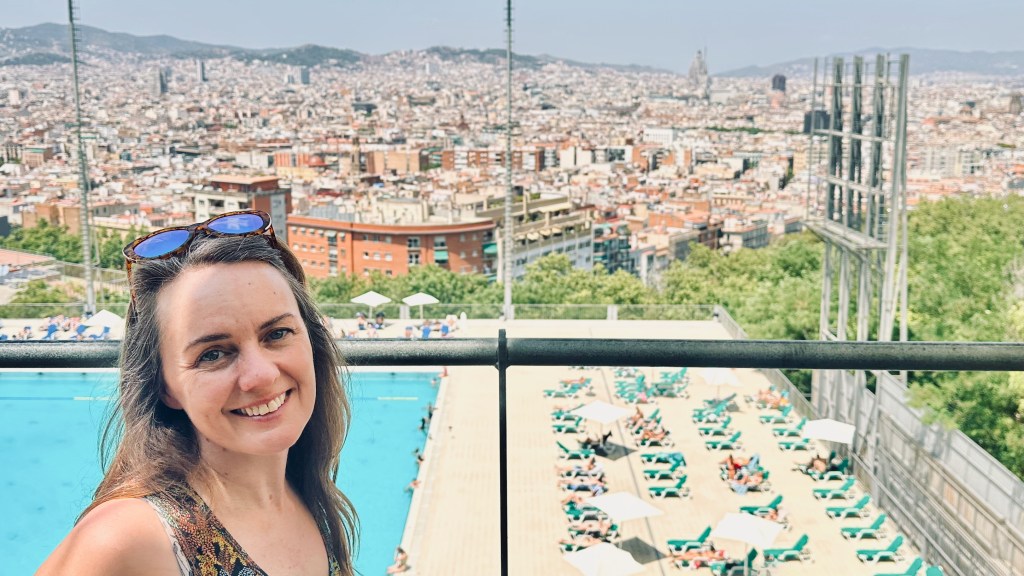 Montjuich view over the city of Barcelona